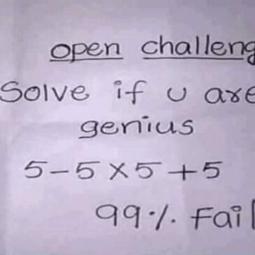 Solve if you are genius. 99% Fail