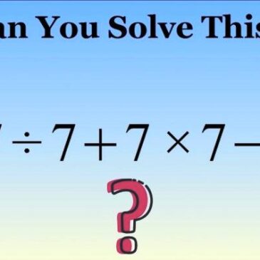 Can you solve this?